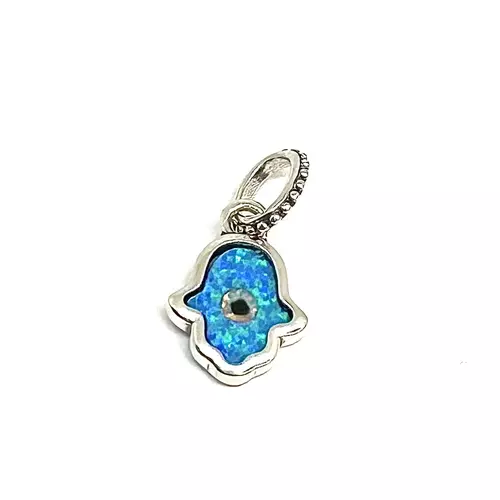 Ezüst Hamsa kéz alakú függő charm